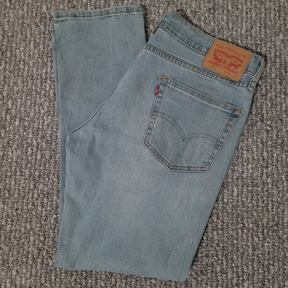 Levi's 511 Blue Jeans Size W 34 L 29